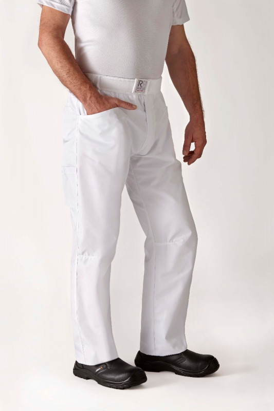 Pantalon de cuisine blanc T1 Arenal Robur