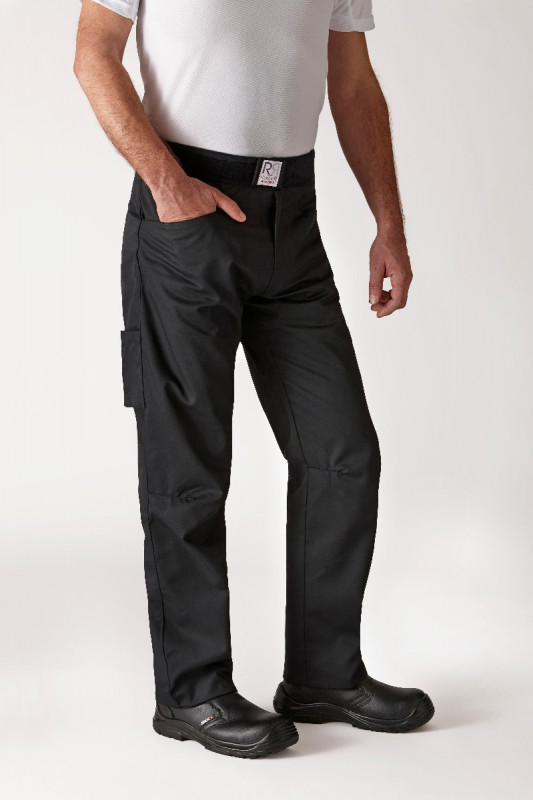 Pantalon de cuisine noir T3 Arenal Robur