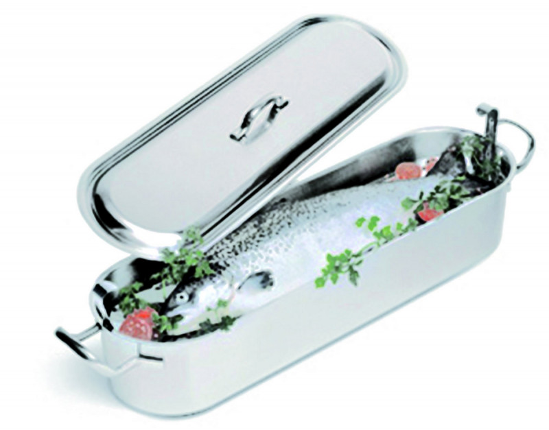 Poissonnière rectangulaire inox 60x19x11 cm Lacor