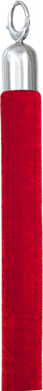 Cordon pour poteau d'accueil rectangulaire rouge 150x3,8 cm Securit