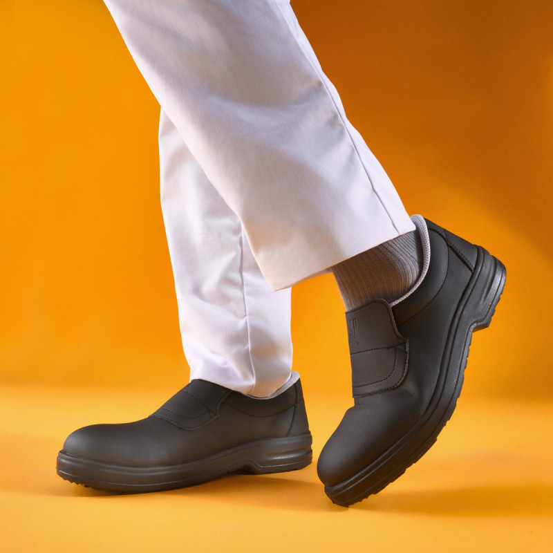 Chaussures mocassin de sécurité mixte noir 35 Tony Nordways