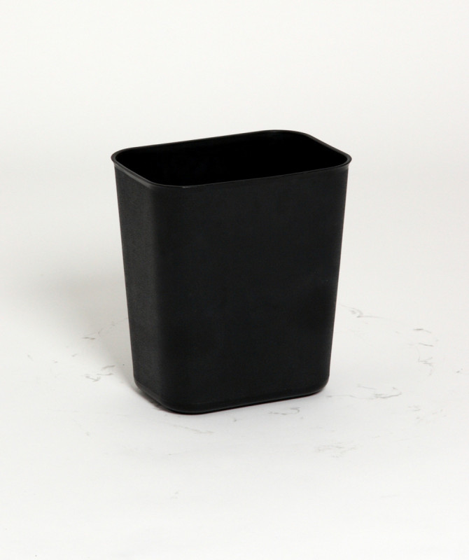 Corbeille rectangulaire noir 13,2 L 28x21x31 cm Probbax
