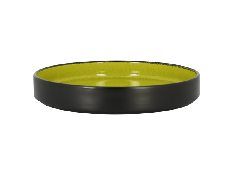 Assiette creuse rond vert porcelaine Ø 20 cm Fire Rak