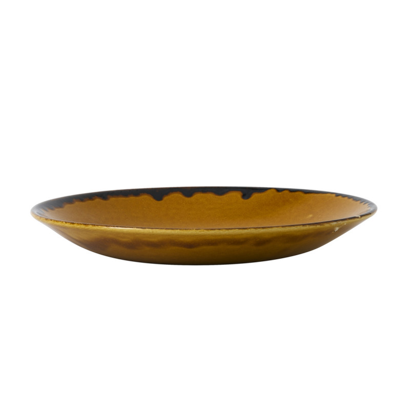 Assiette creuse rond marron porcelaine vitrifiée Ø 25,6 cm Harvest Dudson