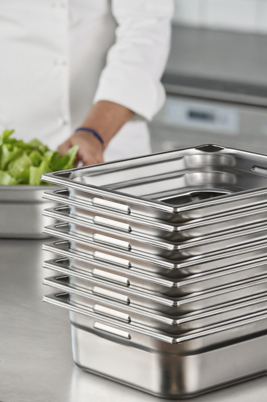 Bac GN 1/3 inox 18/10 P6,5 cm 2,5 L Pujadas