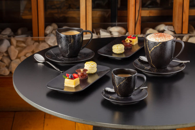 Tasse à thé noir porcelaine 23 cl Ø 8 cm Kintzoo Rak