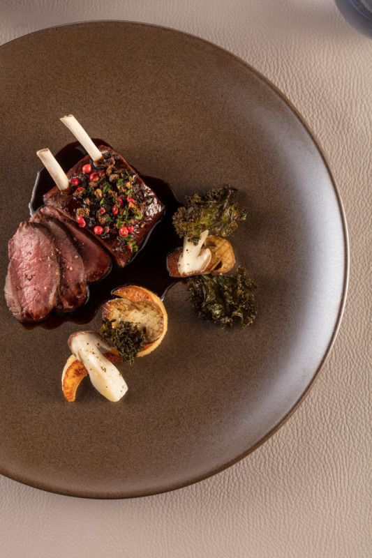 Assiette coupe plate rond marron porcelaine vitrifiée Ø 15 cm Genesis Rak