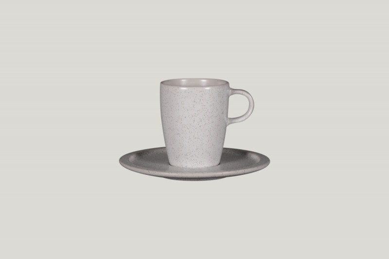 Sous tasse rond gris porcelaine Ø 16,3 cm Rakstone Ease Rak