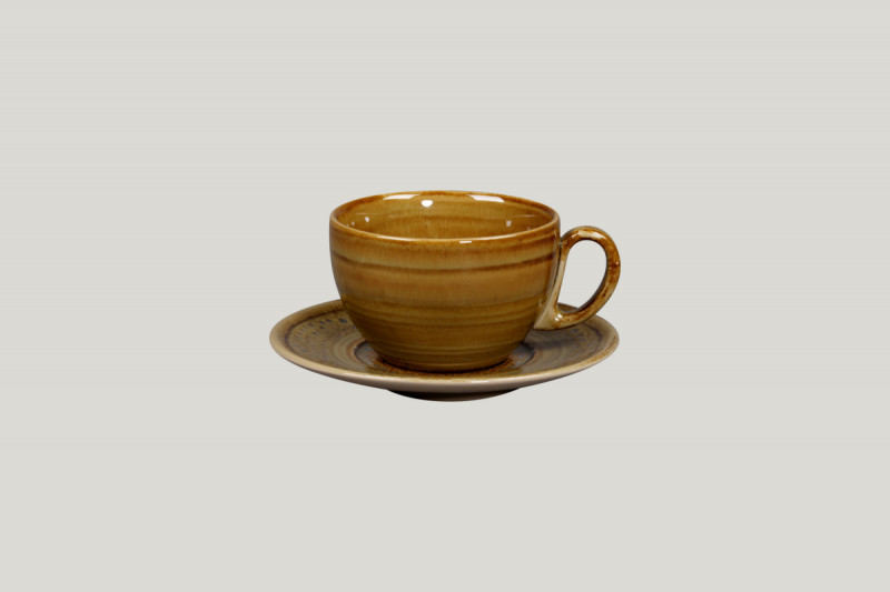 Sous tasse à thé déjeuner rond Garnet porcelaine vitrifiée Ø 15,5 cm Rakstone Spot Rak