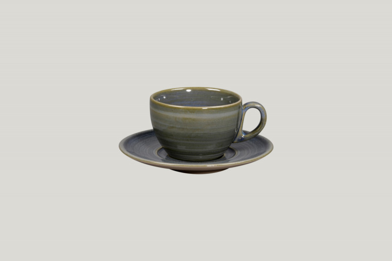Tasse à thé gris porcelaine 23 cl Ø 9 cm Rakstone Spot Rak