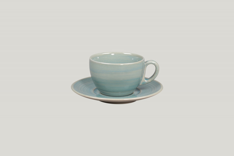Tasse à thé bleu porcelaine 23 cl Ø 9 cm Rakstone Spot Rak