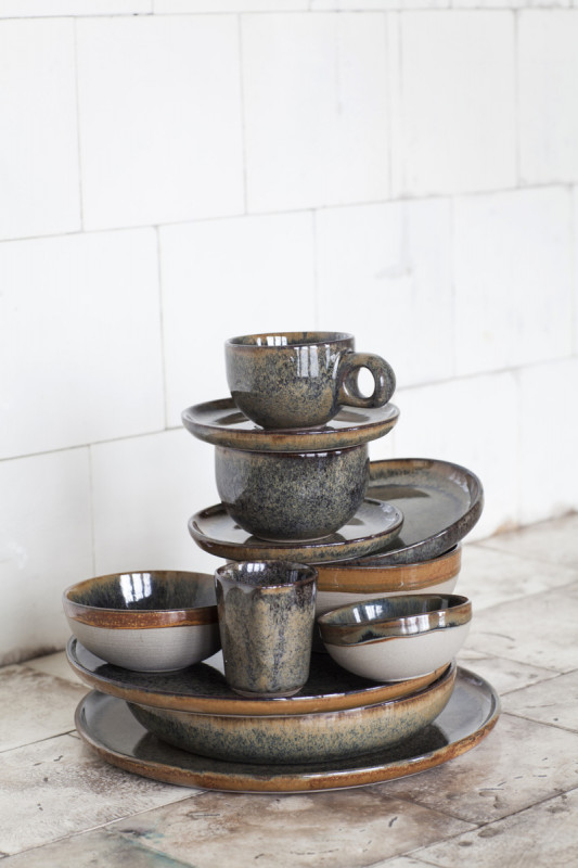Pichet gris grès émaillé 19 cl Surface Serax