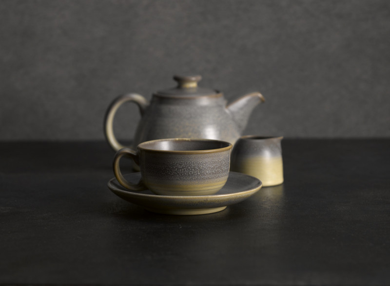Tasse à thé gris porcelaine 23 cl Ø 9,7 cm Evo Dudson
