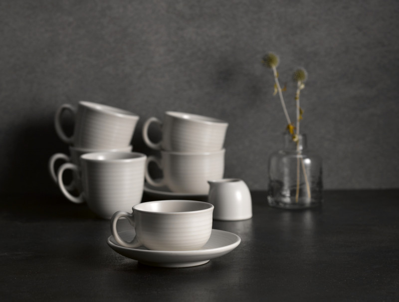 Tasse à thé blanc porcelaine 23 cl Ø 9,7 cm Evo Dudson