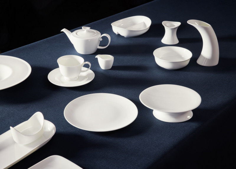 Saladier ovale ivoire porcelaine bone china Bravura Rak