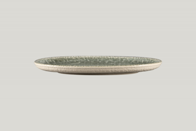 Plat coupe ovale Sage en porcelaine 28x20,5x2,5 cm Krush Rak