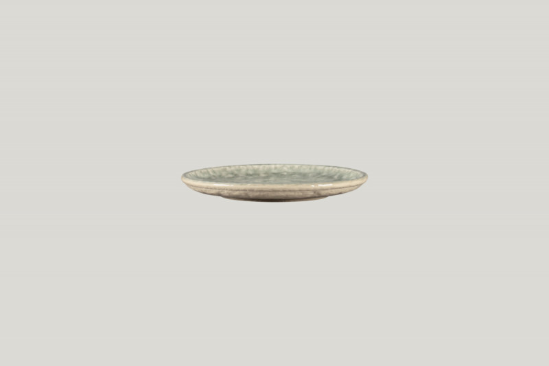 Assiette plate coupe rond céladon en porcelaine Ø 15 cm 1,8 cm Krush Rak