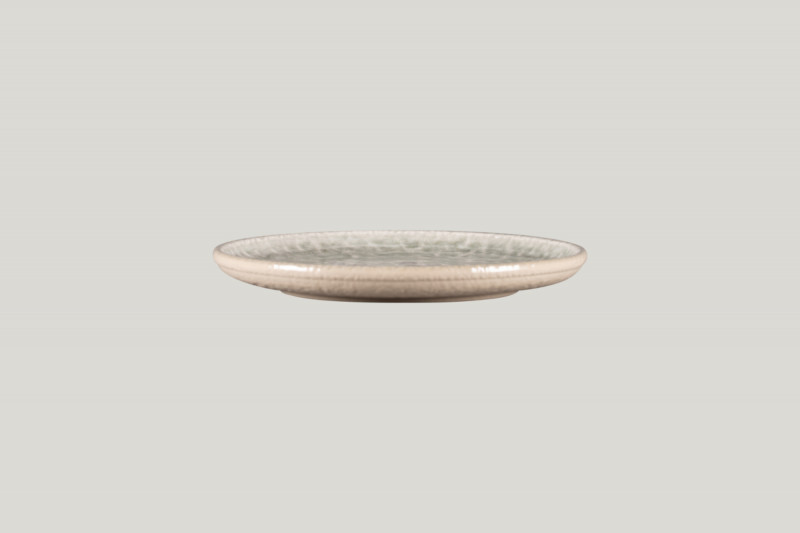 Assiette plate coupe rond céladon en porcelaine Ø 21 cm 2,4 cm Krush Rak