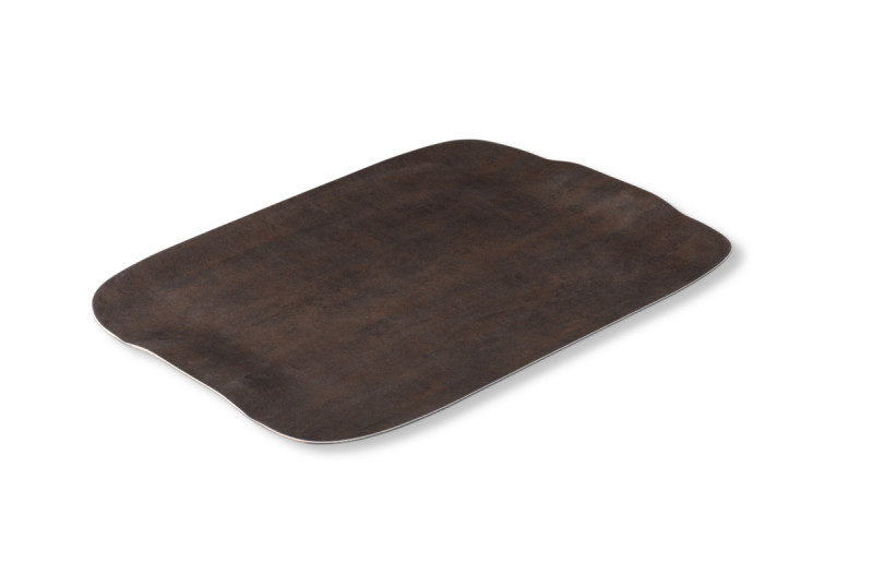 Plateau bois roc brun 46x36 cm Papillon Platex
