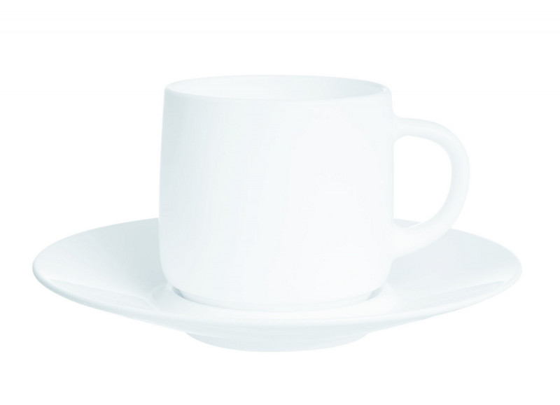 Tasse avec anses rond blanc verre 19 cl Ø 9,7 cm Intensity Baril Arcoroc