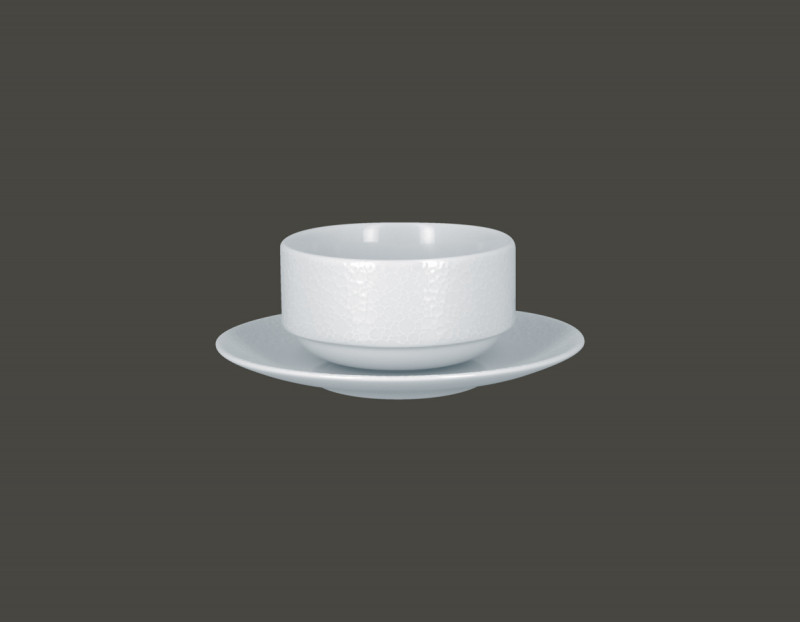 Tasse à bouillon rond blanc porcelaine 30 cl Ø 10,5 cm Charm+ Rak