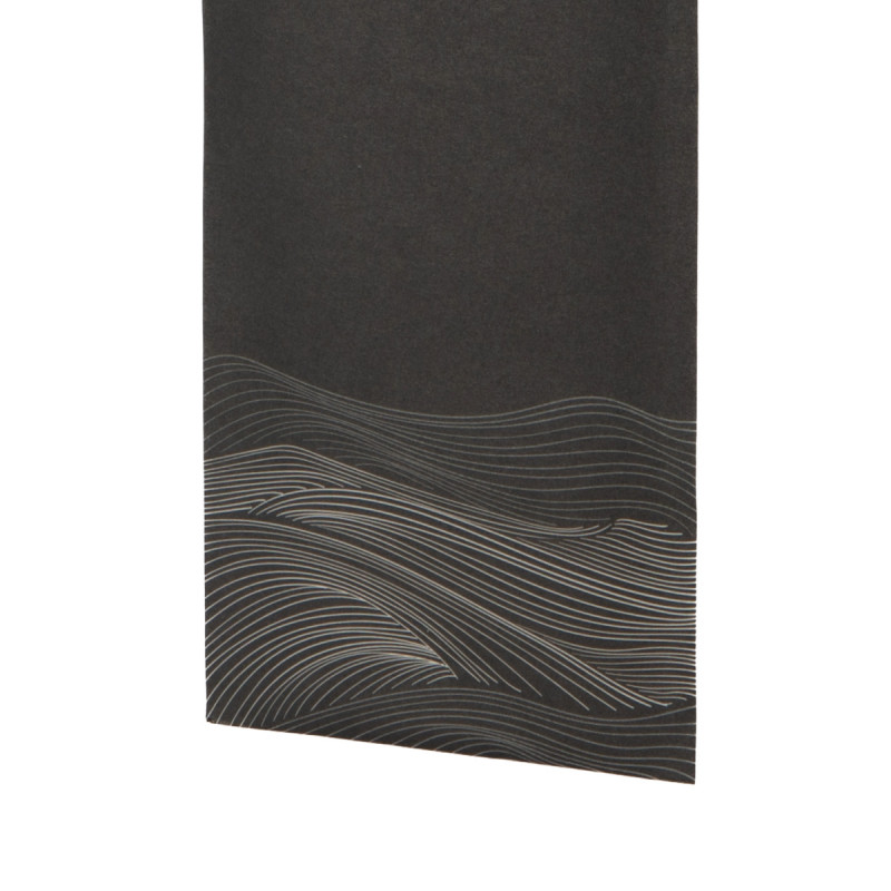 Pochette noir papier 20x10 cm Waves Pro.mundi (50 pièces)