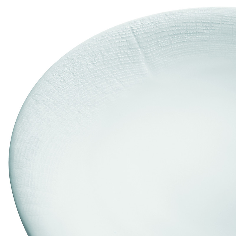 Assiette à pain rond blanc porcelaine de limoges Ø 14 cm Supernature Degrenne