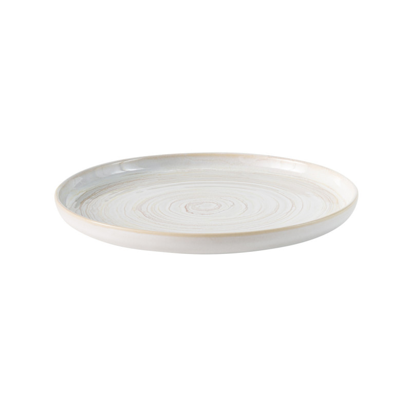 Assiette plate rond beige grès émaillé Ø 28 cm Aurora Accolade