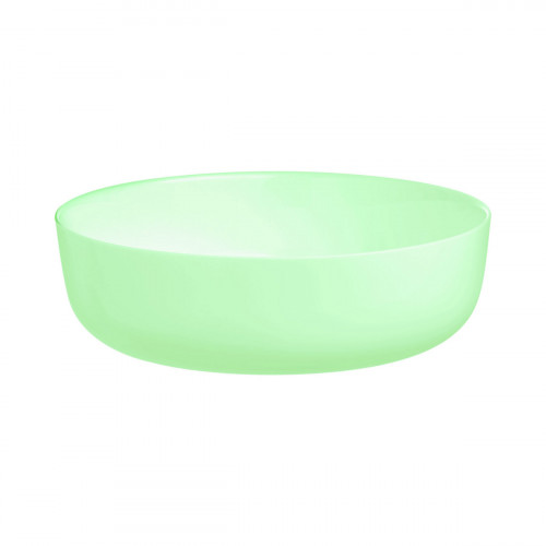 Saladier droit rond vert verre opal Ø 22 cm Diwali Luminarc