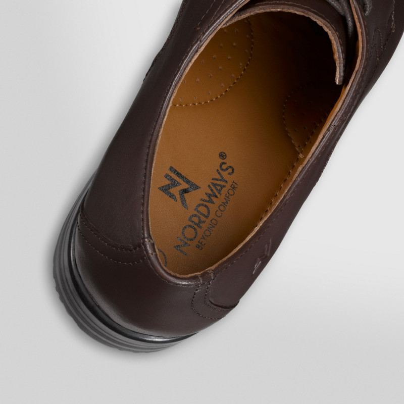 Chaussures à lacets basse marron 42 Nclass Nordways