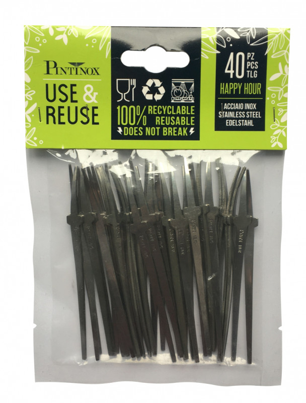Pic inox 10 cm Happy Hour Pintinox (40 pièces)