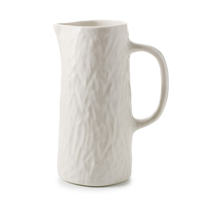 Pichet irrégulier Blanc albâtre porcelaine 1,2 L Yli Revol