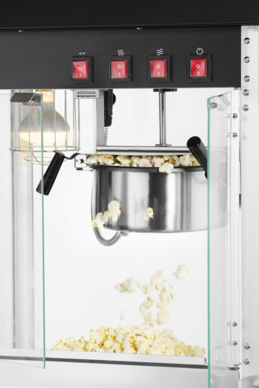 Machine à pop-corn aluminium 0,15 kg/min 1500 W 230v 77,8x57,4x42 cm Hendi