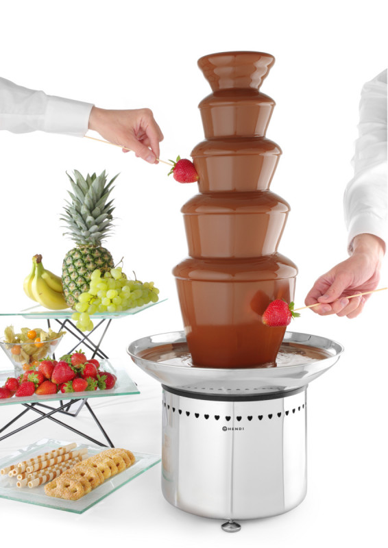 Fontaine à chocolat inox 6 kg 265 W 230v Ø 33,2 cm 70,9x33,2 cm Hendi