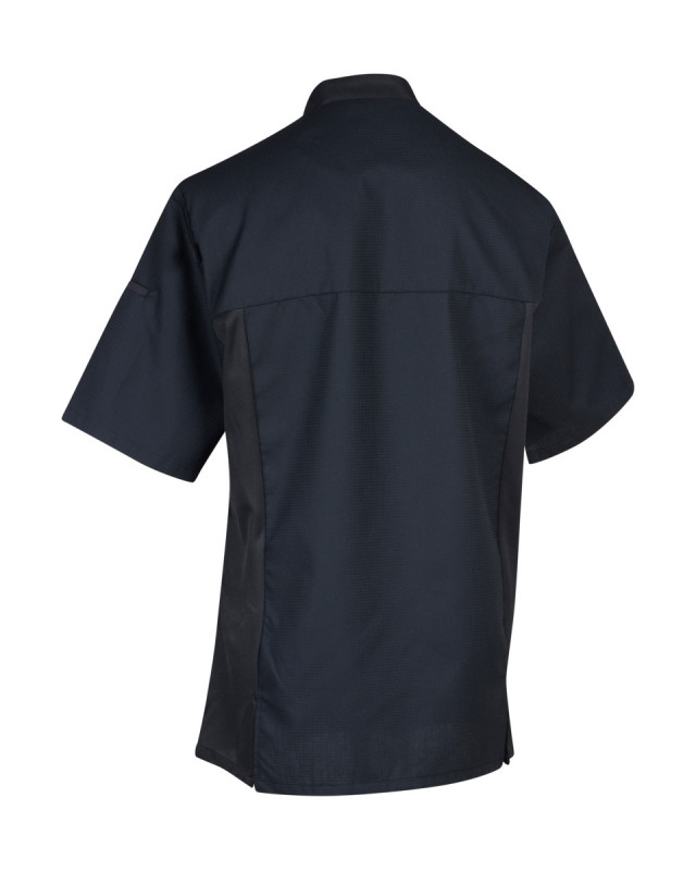 Veste de cuisine manches courtes noir T5 Siaka Robur