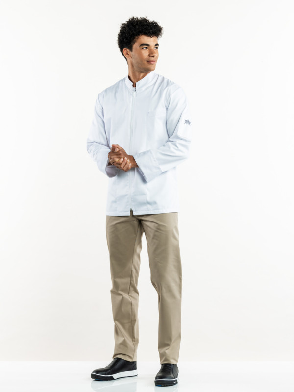 Pantalon de cuisine beige 40 Sabbia Chaud Devant