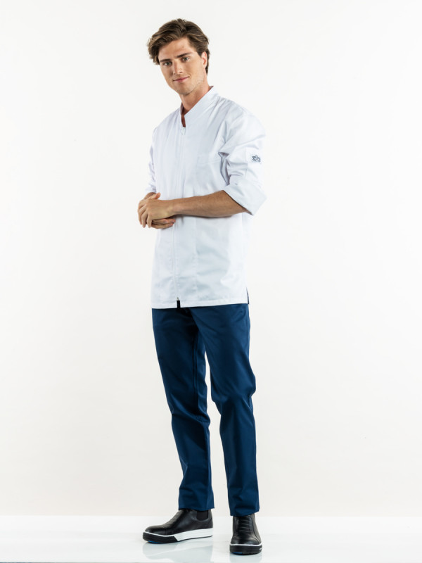 Pantalon de cuisine bleu marine 40 Marino Chaud Devant