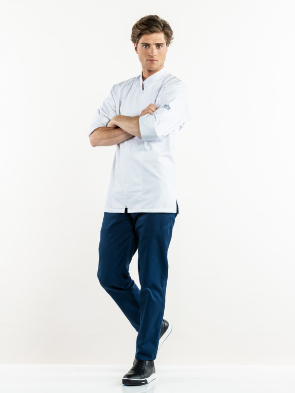 Pantalon de cuisine bleu marine 52 Marino Chaud Devant