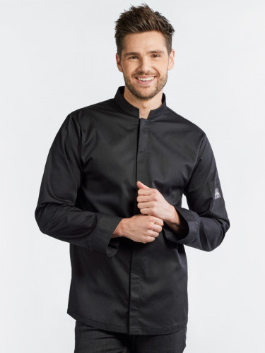 Veste de cuisine manches longues noir 5XL Sabor Chaud Devant