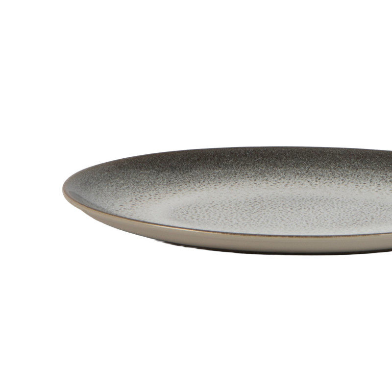 Assiette coupe plate ovale porcelaine Ø 32 cm Silver Moon Accolade